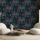 Peel and Stick Wallpaper, Botanical Wallpaper, Removable Wallpaper, Watercolor Wallpaper