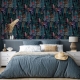 Peel and Stick Wallpaper, Botanical Wallpaper, Removable Wallpaper, Watercolor Wallpaper