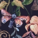 Dark Floral Wallpaper, Peel and Stick, Animal Wallpaper