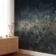 Dark Floral Wallpaper, Peel and stick, Removable Wallpaper, tree Wallpaper