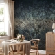 Dark Floral Wallpaper, Peel and stick, Removable Wallpaper, tree Wallpaper