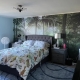 Tropical wallpaper, Forest wallpaper, green tropical leaves, Peel and Stick, temporary wallpaper