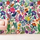 Colorful flowers and tropic leaves wallpaper, Adhesive Wallpaper, Wall mural, Removable, temporary wallpaper Peel & Stick