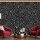 Dark Removable floral wallpaper, flower Wallpaper. Self-Adhesive Wallpaper Peel & Stick, Wall mural temporary wallpaper