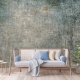 Stone Wallpaper - shabby - Grunge wallpaper, concrete wallpaper, Wall mural, renters wallpaper, Peel & Stick