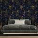 Vintage Removable Herbs Wallpaper | Peel and Stick Floral Wallpaper | Self Adhesive Rose Wallpaper | Vintage Wallpaper