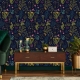 Vintage Removable Herbs Wallpaper | Peel and Stick Floral Wallpaper | Self Adhesive Rose Wallpaper | Vintage Wallpaper