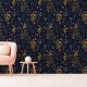 Vintage Removable Herbs Wallpaper | Peel and Stick Floral Wallpaper | Self Adhesive Rose Wallpaper | Vintage Wallpaper