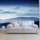 Blue mountain wallpaper peel and stick