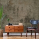 Dark cement wall textured shabby wall mural - Grunge wallpaper, concrete wallpaper, , Wall mural, renters wallpaper, Peel & Stick